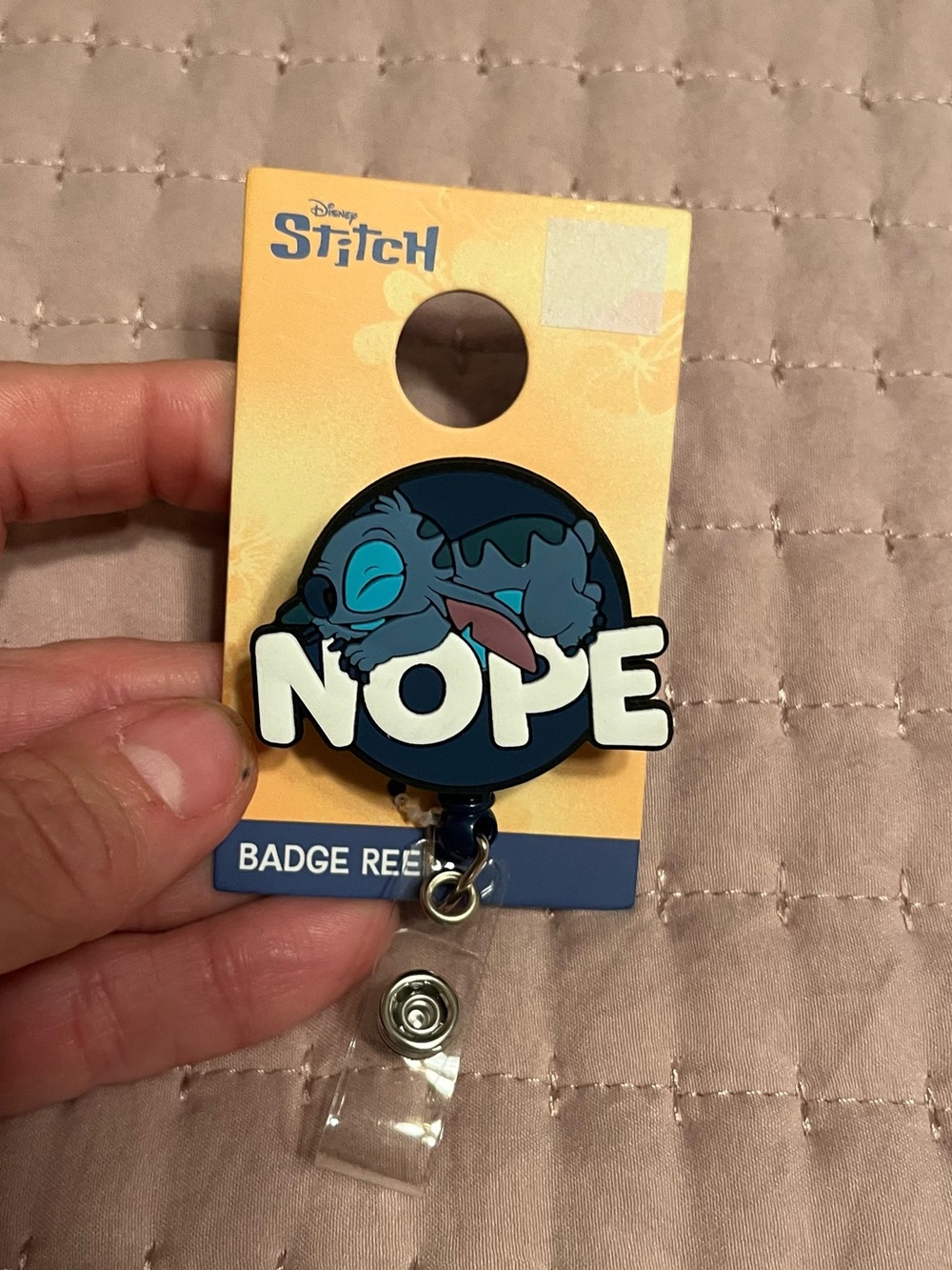 Disney Stitch badge reel